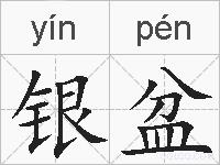 银盆的拼音