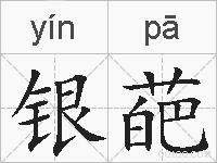 银葩的拼音