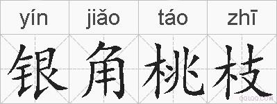 银角桃枝的拼音