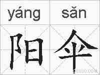 阳伞的拼音