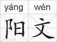 阳文的拼音