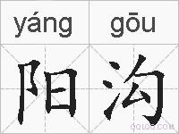 阳沟的拼音