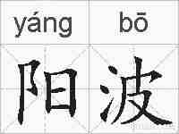 阳波的拼音