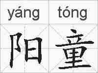 阳童的拼音