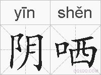 阴哂的拼音