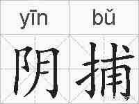 阴捕的拼音