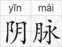 阴脉的拼音