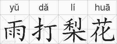 雨打梨花的拼音