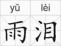 雨泪的拼音