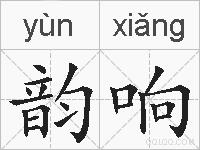 韵响的拼音