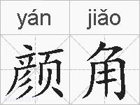 颜角的拼音