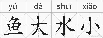 鱼大水小的拼音