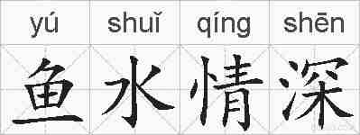 鱼水情深的拼音
