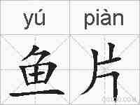 鱼片的拼音