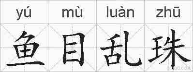 鱼目乱珠的拼音