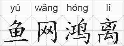 鱼网鸿离的拼音