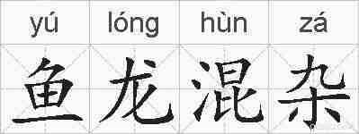 鱼龙混杂的拼音
