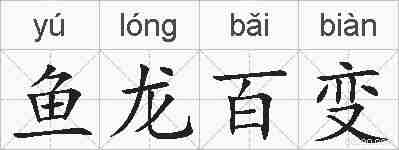 鱼龙百变的拼音