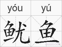 鱿鱼的拼音