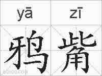 鸦觜的拼音