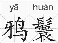 鸦鬟的拼音