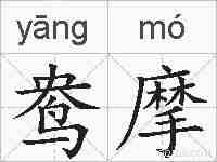 鸯摩的拼音
