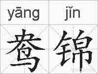鸯锦的拼音