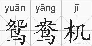 鸳鸯机的拼音