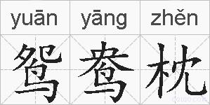 鸳鸯枕的拼音