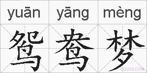 鸳鸯梦的拼音