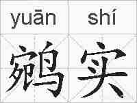 鹓实的拼音