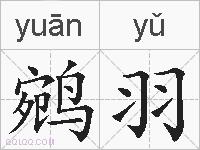 鹓羽的拼音