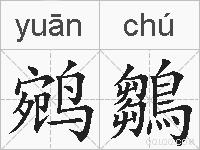 鹓鶵的拼音
