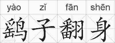 鹞子翻身的拼音