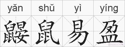 鼹鼠易盈的拼音