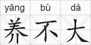 养不大的拼音