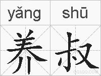 养叔的拼音