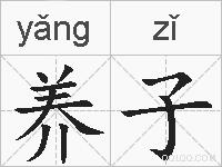 养子的拼音