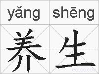 养生的拼音
