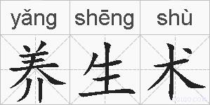 养生术的拼音