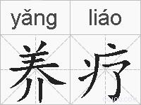 养疗的拼音