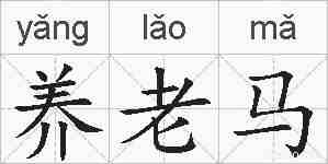 养老马的拼音