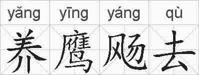 养鹰飏去的拼音