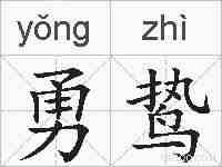 勇鸷的拼音