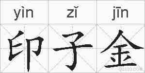 印子金的拼音