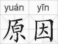 原因的拼音