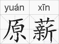 原薪的拼音