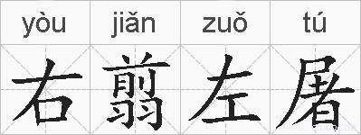 右翦左屠的拼音