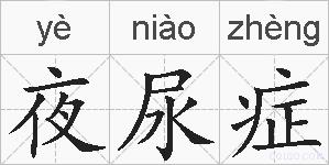 夜尿症的拼音