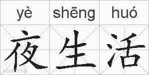 夜生活的拼音